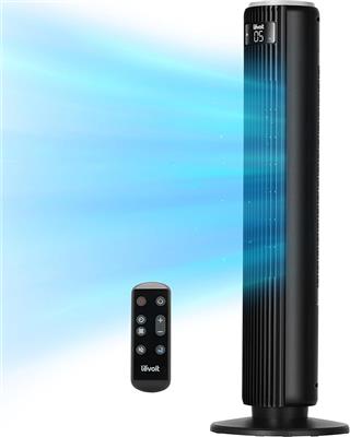 Amazon.com: Levoit Tower Fan for Bedroom, 28ft/s Fans that Blow Cold Air, 28dB Quiet | Standing Floor Fan for Room, 90° Oscillating, 5 Speeds 4 Modes