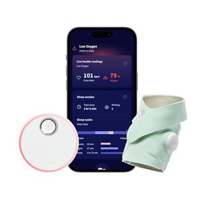 Owlet Dream Sock Smart Baby Monitor, Better Sleep for Baby & You