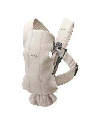 BabyBjörn Carrier Mini Jersey Light Beige | Baby Bunting AU