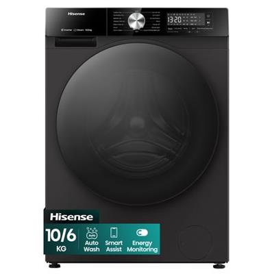 Hisense 10Kg/6Kg Smart Washer Dryer with Durable Inverter Motor, Black | Shop Today. Get it Tomorrow! | takealot.com