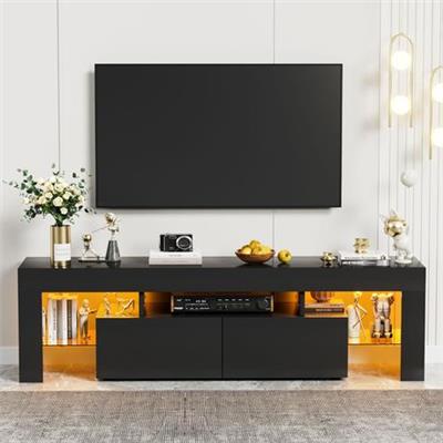 Modern TV Stand Color Change LED Light TV Unit Shelves 2 Drawer | Shop Today. Get it Tomorrow! | takealot.com
