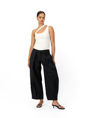 Ora Balloon Trousers - Black – Rethread
