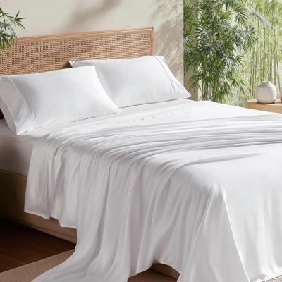 Amazon.com: Bedsure PureWoven 100% Rayon Derived from Bamboo, Queen Sheets, 4 Pieces | Cooling Sheets for Hot Sleepers, Breathable & Silky Soft, 16 De