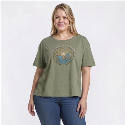 Juniors Plus Attitude Not Included Drop Shoulder Boyfriend Tee
