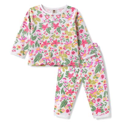 Buy ToffyHouse Knit Full Sleeves Floral Printed Co-Ords T-Shirt & Pyjama Night Suit - Multicolour for Girls (12undefined18undefined) Online in India,
