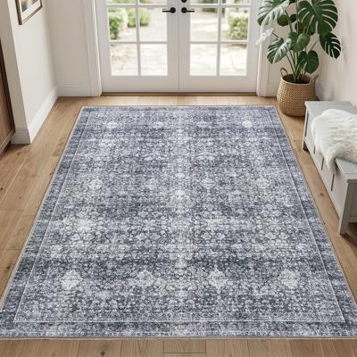 Amazon.com: Sasttie 2x3 Rug, Ultra-Soft Washable Rug, Low Pile Foldable Thin Carpets with Non-Slip Backing, Skin-Friendly Stain Resistant Carpet for L