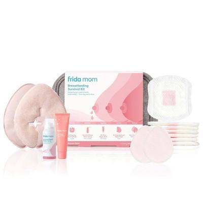 Frida Mom Breast feeding Survival Kit: Nipple Balm, Nursing Pads, BPA-Free, Silicone : Target
