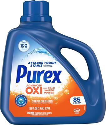 Amazon.com: Purex Advanced Oxi Odor Fighter Liquid Laundry Detergent, 128 fl oz | Stain defense technology, advanced brightening, boost of freshness,