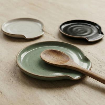 Amazon.com: Beautiful Ceramic Spoon Rest for Stove Top - Perfectly Sized Spoon Holder for Your Kitchen Countertop - Easy to Clean and Dishwasher Safe,
