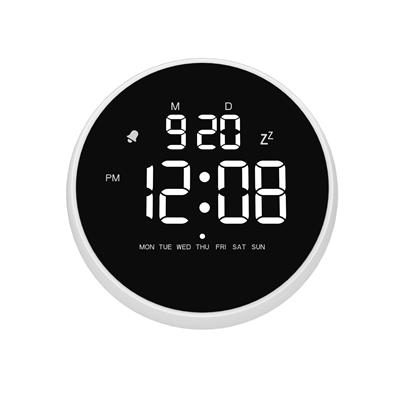 HOME TRENDS PL Round White LED Table Clock, Alarm Clock - Walmart.ca