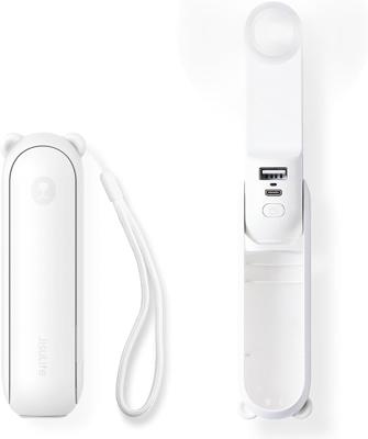 Amazon.com: JISULIFE 3 IN 1 Portable Fan with Power Bank & Flashlight Featured | 19H Max Cooling, USB Rechargeable, Pocket-Sized Handheld Fan for Trav