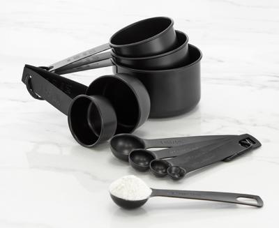 Orion Measuring Spoons and Cups, Set of 10, Matte Black