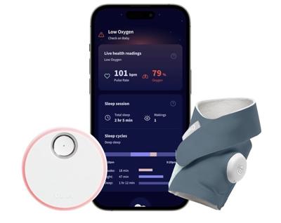 Amazon.com: Owlet Dream Sock Smart Wearable Baby Monitor Tracks Heart Rate & Oxygen in Real Time Parents Receive Alerts, Sleep Insights & More via App