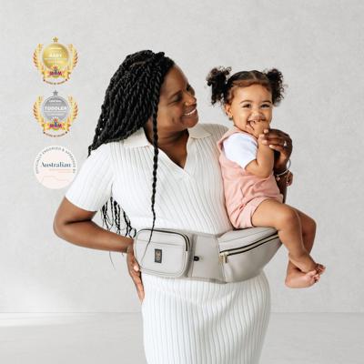 Taupe HipSurfer Toddler Hip Seat Carrier | Hackerlily