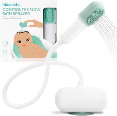 Amazon.com : Frida Baby Control The Flow Bathtub Sprayer Attachment for Baby Bathtub, Shower Head with Scalp Massager, Control Waterflow with 2 Pressu