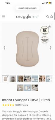 Infant Lounger Curve | Birch – Snuggle Me Organic