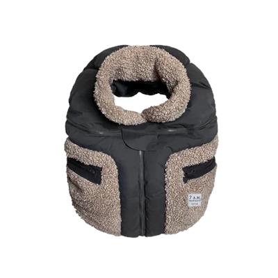 7 AM Car Seat Cocoon - Smokey Oatmeal Teddy