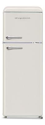 Frigidaire Retro Top Mount 2-Door Refrigerator with Freezer, Cream, 7.5 -cu.ft