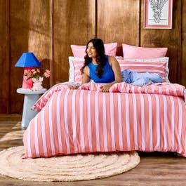 Shop Cami Reversible Stripe Quilt Cover Online | Bed Bath N Table