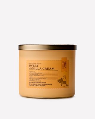 Sweet Vanilla Cream 3-Wick Candle | Bath & Body Works
