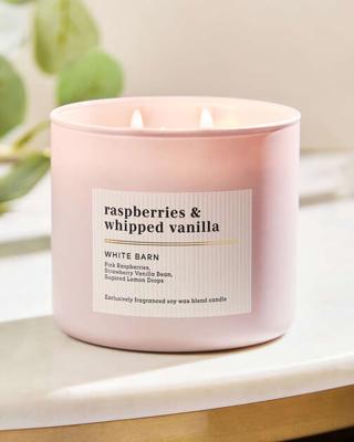 Raspberries & Whipped Vanilla 3-Wick Candle | Bath & Body Works