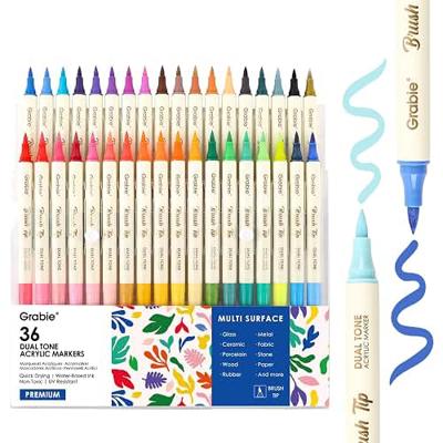 Amazon.com : guangna 120 acrylic markers