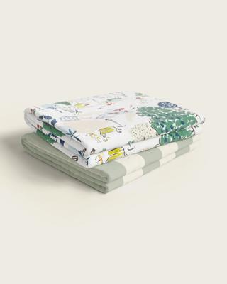 Tuileries Stripe Cotton Crib Sheet Set | Baby Bedding | Nestig