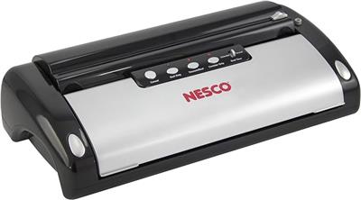 NESCO VS-02 Vacuum Sealer Kit with Bags, Black 18.25 X 5.25 X 11.5