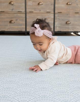 The Mariner Luxury Stylish One-piece seagrass Playmat – Totter + Tumble
