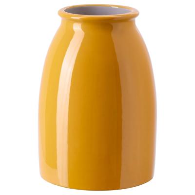 KOPPARBJÖRK vase, bright yellow, 21 cm - IKEA Ireland