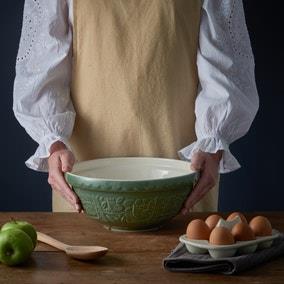 Mason Cash In the Forest Owl Green Mixing Bowl, 28cm | Dunelm
