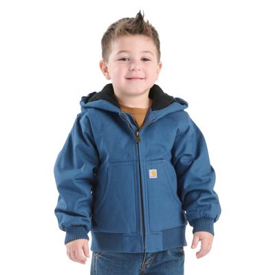 Boys Canvas Insulated Hooded Active Jac (Baby/Toddler) | Carhartt