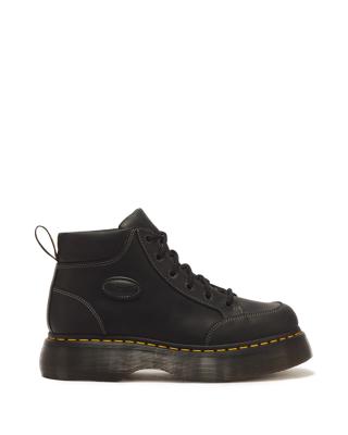 Buzz 6 Eye Wyoming Leather Lace Up Boots in BLACK | Dr. Martens™