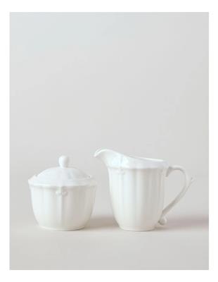 Heritage Bella Sugar & Creamer Set in White | MYER