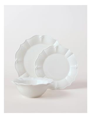 Heritage Bella Scalloped 12pc Dinner Set in White | MYER