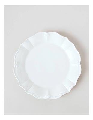 Heritage Bella Scalloped Round Platter 30cm in White | MYER