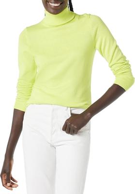 Amazon.com: Amazon Essentials Womens Classic-Fit Lightweight Long-Sleeve Sweater, Lime Green, 6X : Clothing, Shoes & Jewelry