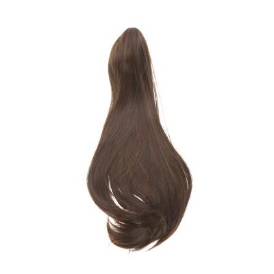 Unique Bargains Christmas Medium Length Ponytail Wig Hair Clips 17.72 Length Brown Yellow 1 Pc : Target