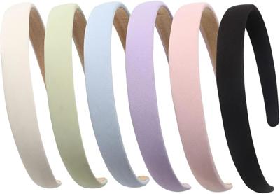 Amazon.com : Cuizhiyu Headbands for Women 1.18 inch Wide Plain Fabric Trendy Headband No Slip Cute Solid Hair Bands for Girls Fashion Hair Accessories