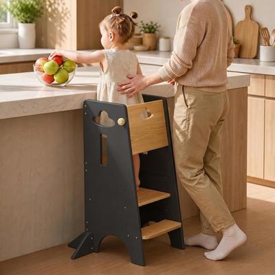 Amazon.com : COSYLAND Height Adjustable Toddler Standing Tower(NO Wide Back Panel) - Super Stable Kids Kitchen Stool Helper with 4 Support Blocks - 3