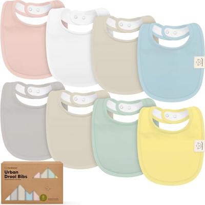 KeaBabies 8-Pack Organic Baby Bibs for Drooling and Teething (Dawn)