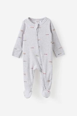 Littlie Organic Long Sleeve Zip Romper