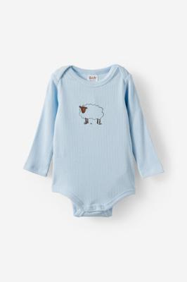 Organic Pointelle Long Sleeve Bubbysuit