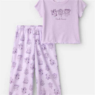 Toddler Girl 2-Piece Bluey™ Short-Sleeve Pyjama Set - Purple | Carter’s Oshkosh Canada