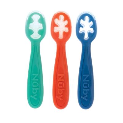 Nûby Babys First Spoons with Easy Grip Silicone Handles, for Children 6 Months + - Walmart.ca