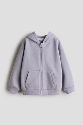 Light purple Oversized Brushed-Inside Hooded Jacket for kids | H&M CA