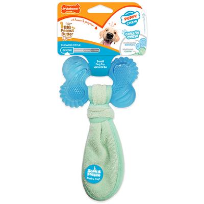 Nylabone® Puppy Teething Freezer Chew Dog Toy, Peanut Butter Flavor