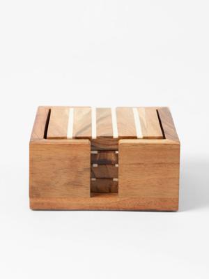 Lona Wood & Resin Coaster Set of 4 | Bash