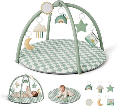 Amazon.com : Blissful Diary Baby Play Gym Mat, Play Mat Activity Mat with 6 Detachable Toys for Stag