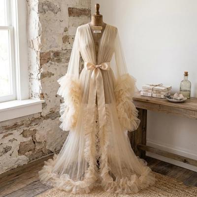 Puffy Tulle Bridal Robe Wedding Lingerie Sleepwear Maternity Robe for Photoshoot Illusion Bridesmaid Boudoir Robe Boudoir Robe Dressing Gown - Etsy Ca